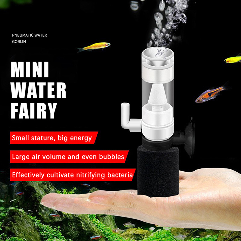Reef Tank Filter - ♬ ฟิลเตอร์ฟองน้ำสำหรับตู้ปลาแบบใช้ลม พร้อมระบบทำงานเงียบพิเศษและประสิทธิภาพสูง เหมาะสำหรับตู้ปลาขนาดเล็ก เช่น ปลากัด