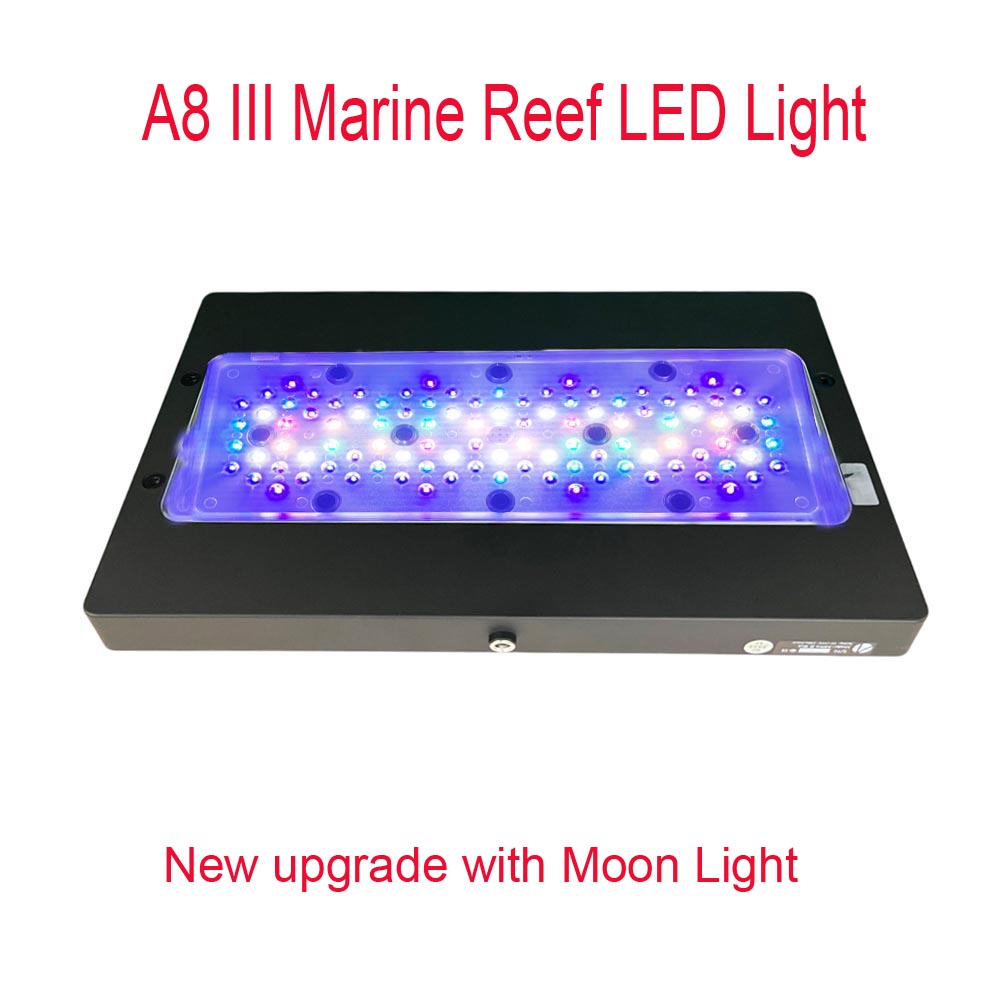 Aquarium Marine Lights - A8 III Moon Light ไฟตู้ปลาทะเลทรงพลังสำหรับปะการัง พร้อมระบบหรี่ไฟแบบตั้งโปรแกรมได้