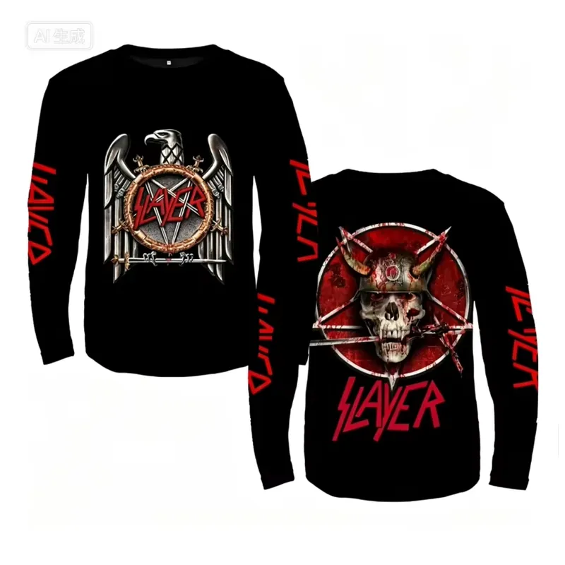เสื้อยืดแขนยาว 3D ลายวงร็อก สเ - Live Rock บทวิจารณ์และราคา
