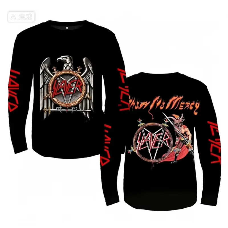 เสื้อยืดแขนยาว 3D ลายวงร็อก สเ - Live Rock บทวิจารณ์และราคา