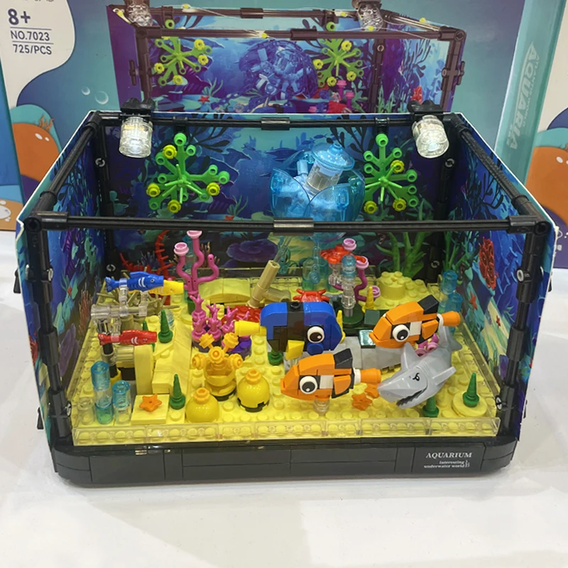 ชุดตัวต่อสร้างสรรค์รูปสัตว์ทะเ - Marine Fish Tank บทวิจารณ์และราคา