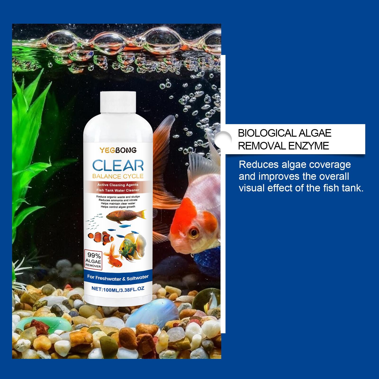 Aquarium Water Clarifier 100ml - Saltwater Tank บทวิจารณ์และราคา